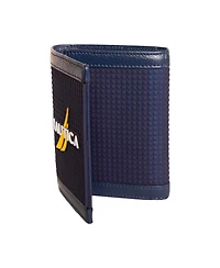 Nautica Men's Logo Rubber Leather Trifold Wallet