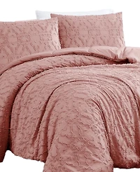Southshore Fine Linens Stella Clipped Jacquard 3-Pc. Comforter Set