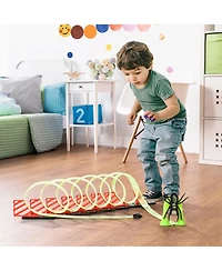 Builder Loop Kit Criss Cross Toy Race Track w/ Pull-back Car, Ages 3-6
