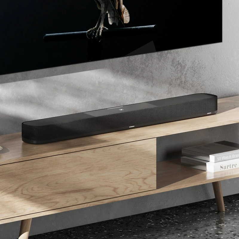Sennheiser Ambeo Soundbar Plus for Tv and Music with Immersive 3D Surround Sound, Virtual 7.1.4 Speaker Setup, Built-in Dual Subwoofers, Advanced Stre