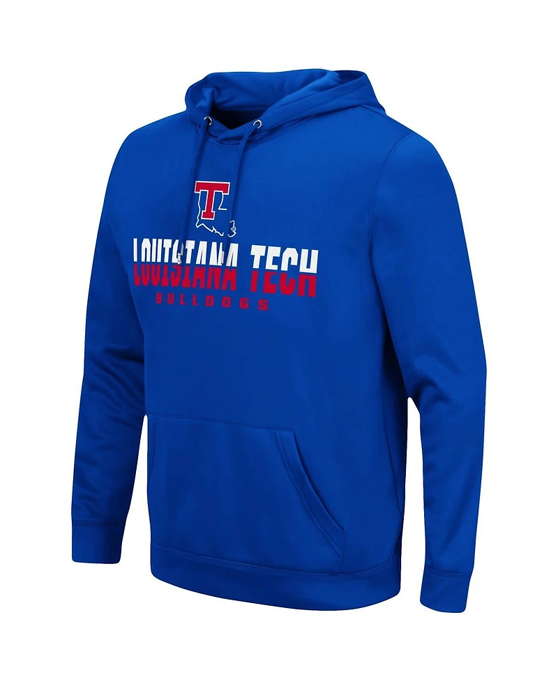 Men's Colosseum Royal Louisiana Tech Bulldogs Lantern Pullover Hoodie