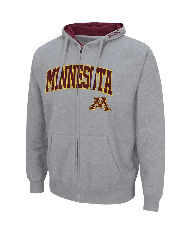 Colosseum Men's Minnesota Golden Gophers Arch Logo 3.0 Full-Zip Hoodie
