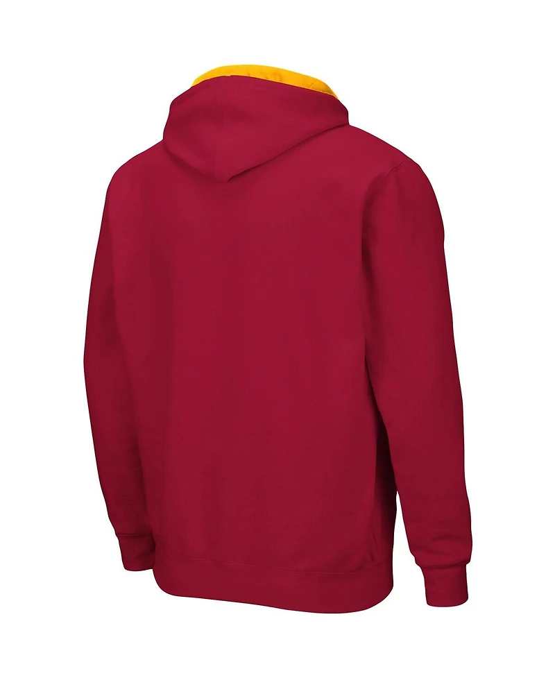 Colosseum Men's Iowa State Cyclones Arch and Logo 3.0 Full-Zip Hoodie