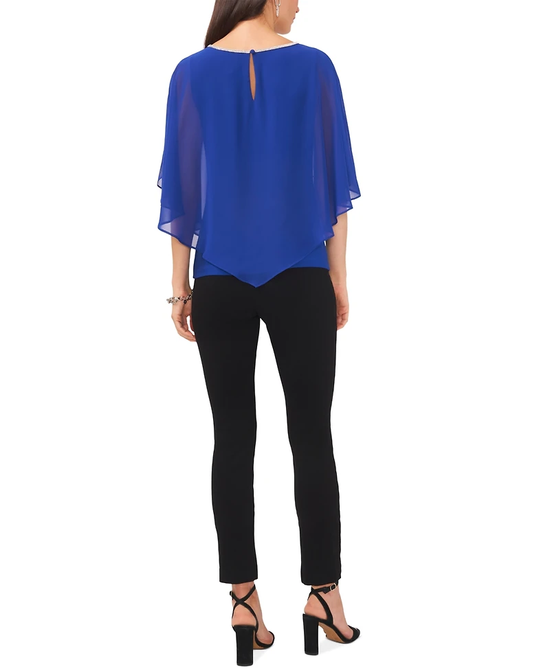 Msk Embellished Overlay Top