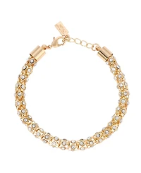 2028 Silver-Tone Crystal Stone Bracelet