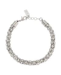 2028 Silver-Tone Crystal Stone Bracelet