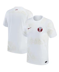 Men's Nike White Qatar National Team 2022/23 Away Replica Jersey