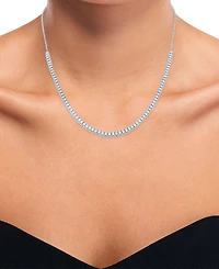 Diamond 18" Tennis Necklace (1/2 ct. t.w.) in Sterling Silver
