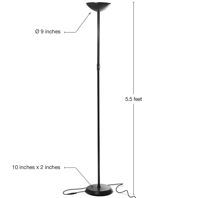 Brightech Sky Flux 67" Led Floor Lamp with 3 Color Temperature Options