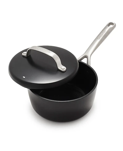 GreenPan Aluminum, Stainless Steel 2-Quart Sauce Pan with Lid