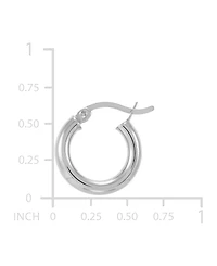 Giani Bernini Polished Tube Hoop Earrings, 15mm, Created for Macy's