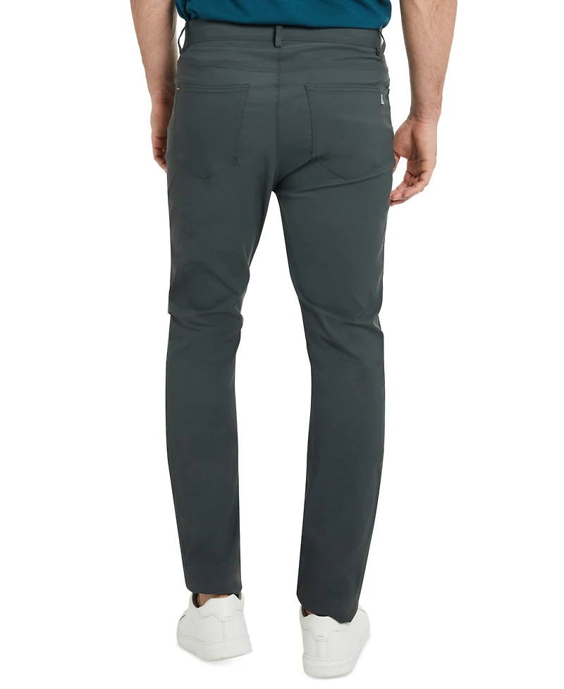 Kenneth Cole Men's Slim-Fit 5-Pocket Tech Pants