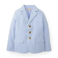Hope & Henry Boys' Organic Seersucker Suit Jacket, Infant