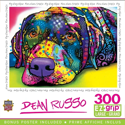 Masterpieces Dean Russo - My Dog Blue 300 Piece Ez Grip Jigsaw Puzzle