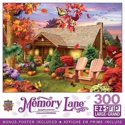 Masterpieces Memory Lane Autumn Warmth 300 Piece Ez Grip Jigsaw Puzzle