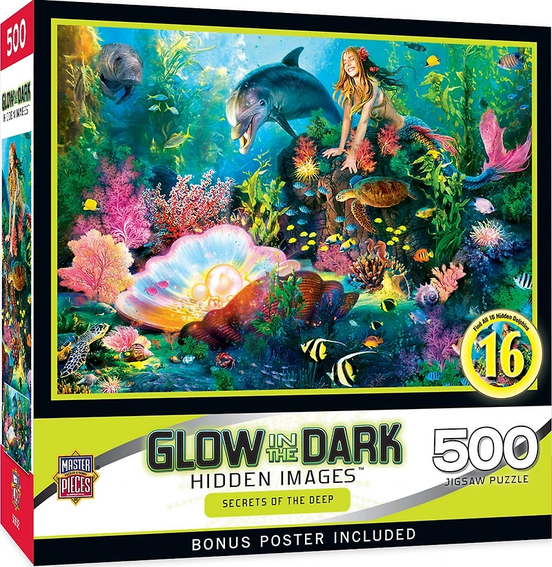 Masterpieces Hidden Images Secrets of the Deep 500 Piece Jigsaw Puzzle
