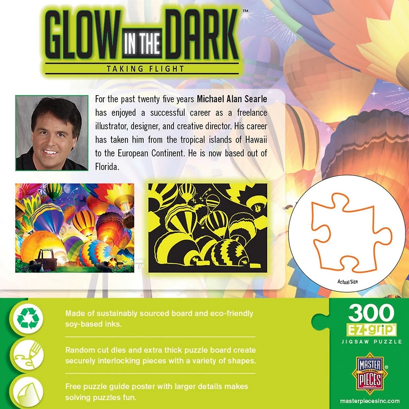 MasterPieces Glow in the Dark - Taking Flight 300 Piece Ez Grip Puzzle