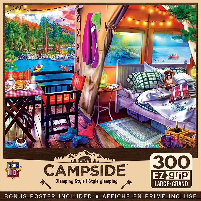 MasterPieces Campside - Glamping Style 300 Piece Ez Grip Jigsaw Puzzle