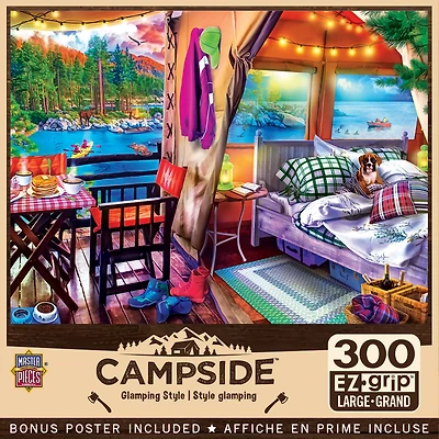 Masterpieces Campside - Glamping Style 300 Piece Ez Grip Jigsaw Puzzle