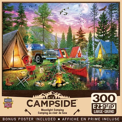 MasterPieces Campside - Moonlight Camping 300 Piece Ez Grip Puzzle