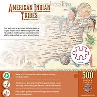 MasterPieces American Indian Tribes 500 Piece Jigsaw Puzzle for Adults