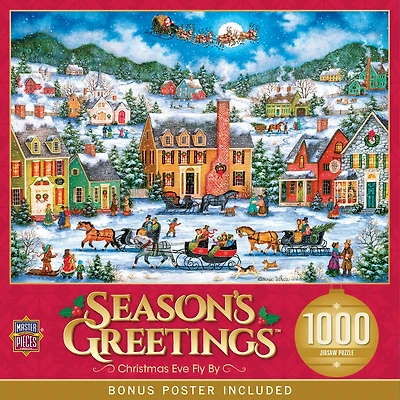 Masterpieces Season's Greetings - Christmas Eve Fly By 1000 Piece Puzzle