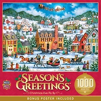 MasterPieces Season's Greetings - Christmas Eve Fly By 1000 Piece Puzzle