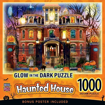 Masterpieces Glow in the Dark - Haunted House on the Hill 1000 Piece Puzzle