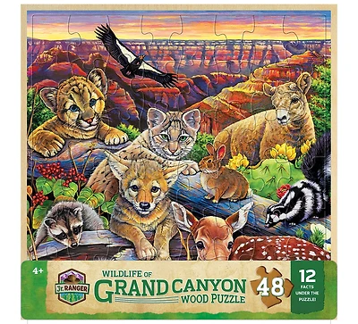 Masterpieces Jr. Ranger - Wildlife of the Grand Canyon 48 Piece Wood Puzzle