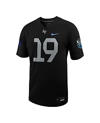 Men's Nike #19 Black Air Force Falcons Space Rivalry Alternate Game Football Jersey