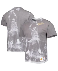 Men's Mitchell & Ness Shaquille O'Neal Gray Los Angeles Lakers Above The Rim Sublimated T-shirt