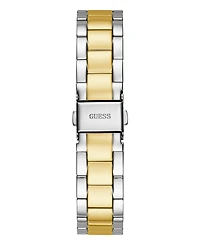 Guess Women's Two Tone Stainless Steel Day and Date Bracelet Watch 36mm