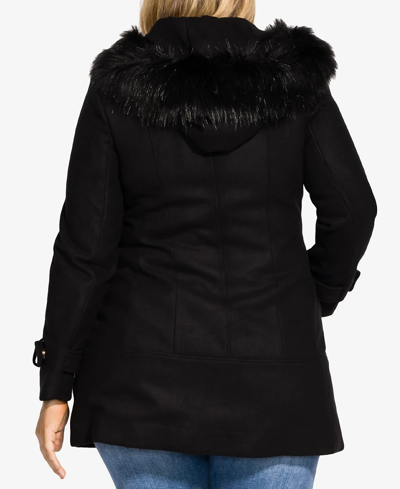 City Chic Women's Wonderwall Coat