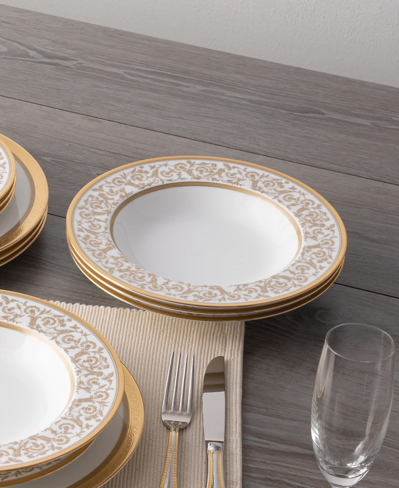 Noritake Summit Gold Set of 4 Soup Bowls, Service For 4