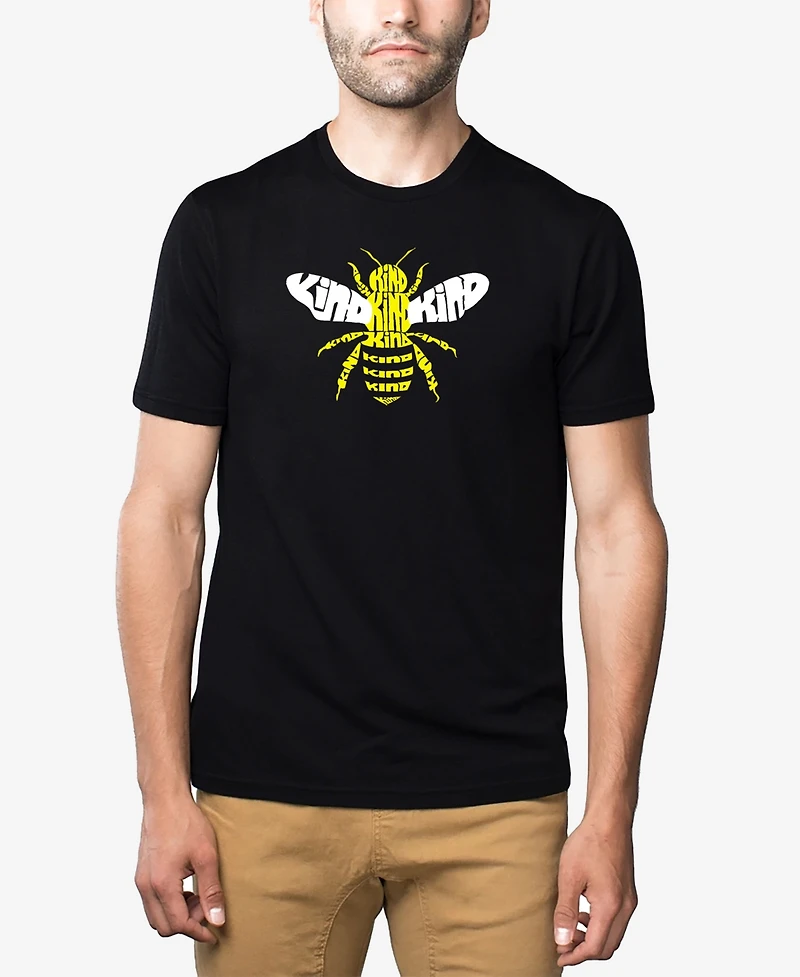 La Pop Art Men's Premium Blend Word Bee Kind T-shirt
