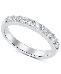 2-Pc. Set Cubic Zirconia Ring & Band in Sterling Silver