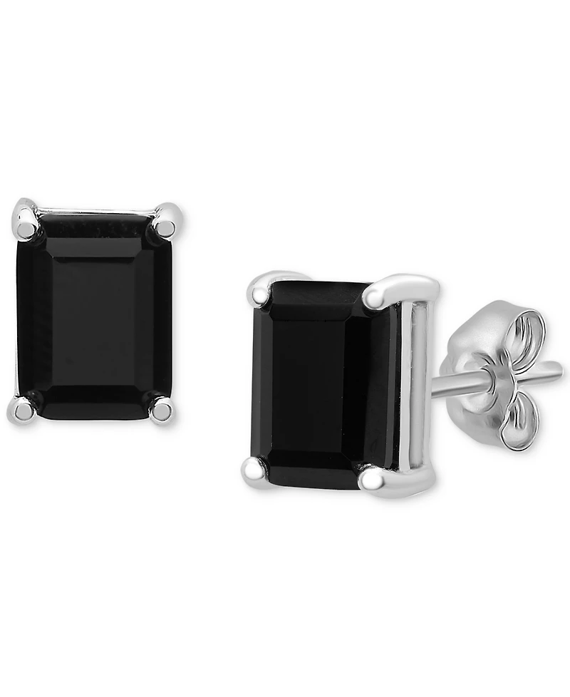 3-Pc. Set Onyx & Diamond Accent Pendant Necklace, Ring and Stud Earrings in Sterling Silver