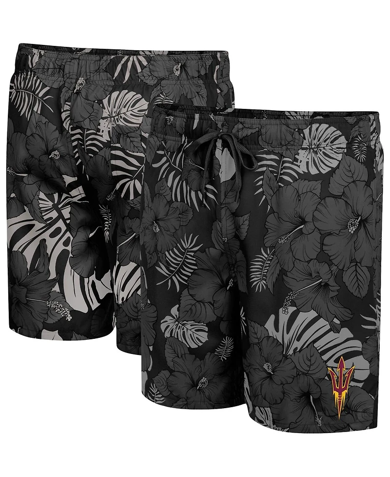Men's Colosseum Black Arizona State Sun Devils The Dude Swim Shorts