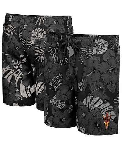 Men's Colosseum Black Arizona State Sun Devils The Dude Swim Shorts