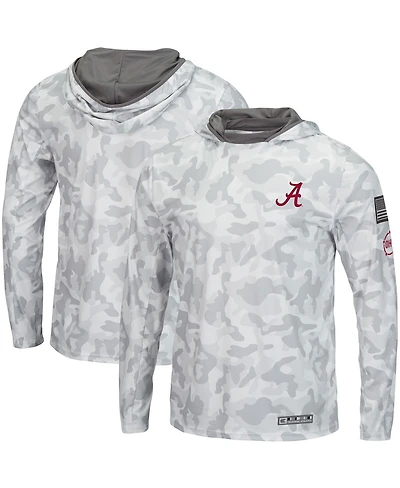 Men's Colosseum Arctic Camo Alabama Crimson Tide Oht Military-inspired Appreciation Long Sleeve Hoodie Top