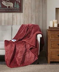 Woolrich Electric Reversible Plush to Berber Throw, 60'' x 70''