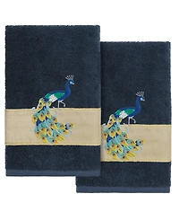 Linum Home Turkish Cotton Penelope Embellished 2-Pc. Hand Towel Set