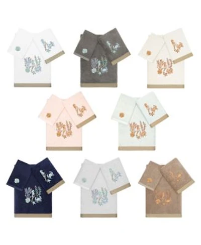 Linum Home Turkish Cotton Aaron Embellished Bath Towel Sets