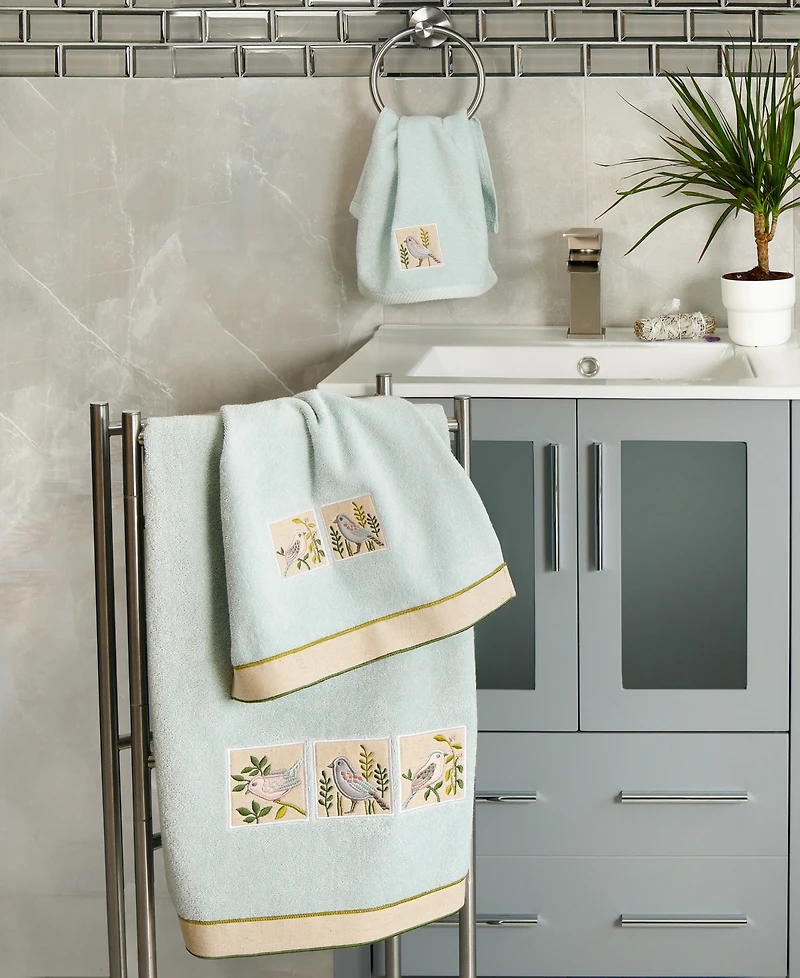 Linum Home Turkish Cotton Belinda Embellished 2-Pc. Fingertip Towel Set
