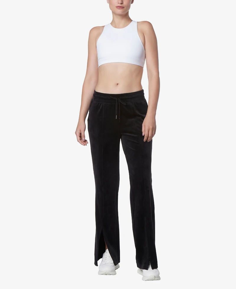 Andrew Marc Sport Women's Full Length Velvet Vented Pants