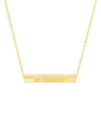 Macy's Gold Plated Love, Faith, Believe, Blessed Necklace