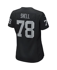Women's Nike Art Shell Black Las Vegas Raiders Game Retired Player Jersey