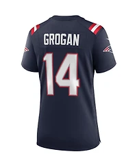 Women's Nike Steve Grogan Navy New England Patriots Game Retired Player Jersey