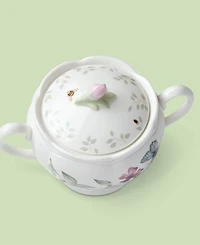 Lenox Butterfly Meadow Handled Porcelain Sugar Bowl