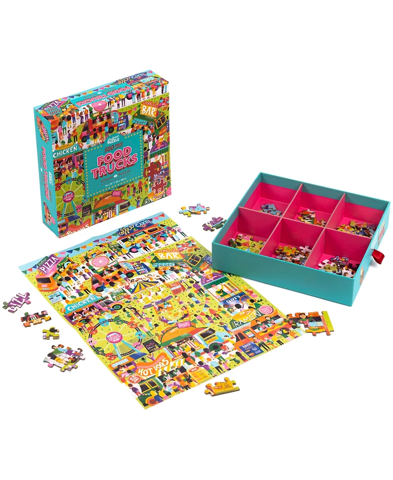 Professor Puzzle Food Trucks Jigsaw Puzzle Set, 502 Pieces